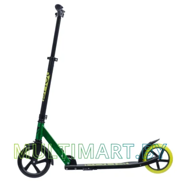 Самокат Novatrack Polis Pro 200.POLIS.LM20 (черный/лайм, 2020) картинка 3